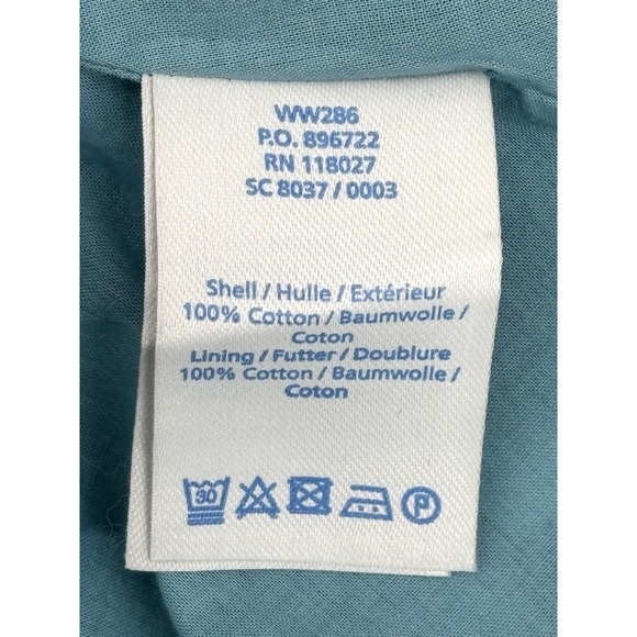 Boden Josephine Midi Dress Size 8 Blue Coastal Print Sleeveless V Neck A Line - Picture 9 of 9